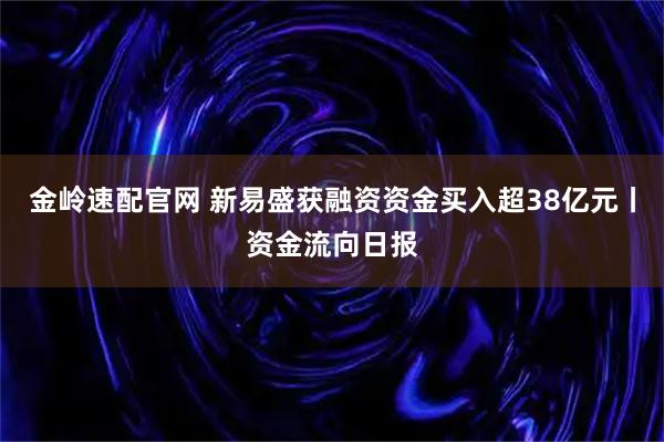金岭速配官网 新易盛获融资资金买入超38亿元丨资金流向日报