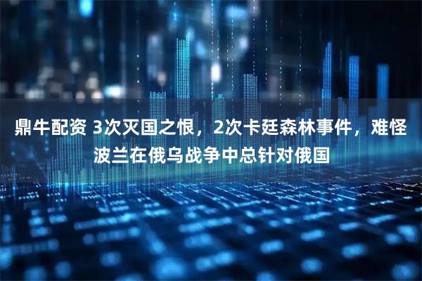 鼎牛配资 3次灭国之恨，2次卡廷森林事件，难怪波兰在俄乌战争中总针对俄国
