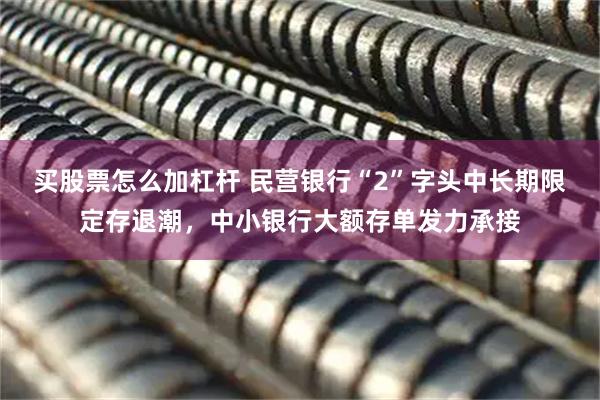 买股票怎么加杠杆 民营银行“2”字头中长期限定存退潮，中小银行大额存单发力承接